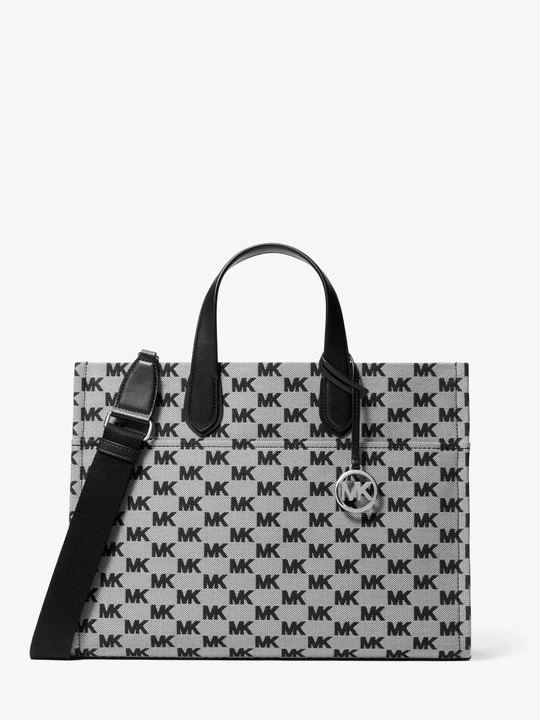 Zdjęcie produktu Duża torba tote Gigi z żakardowym logo Michael Kors CZARNY (Czarny)