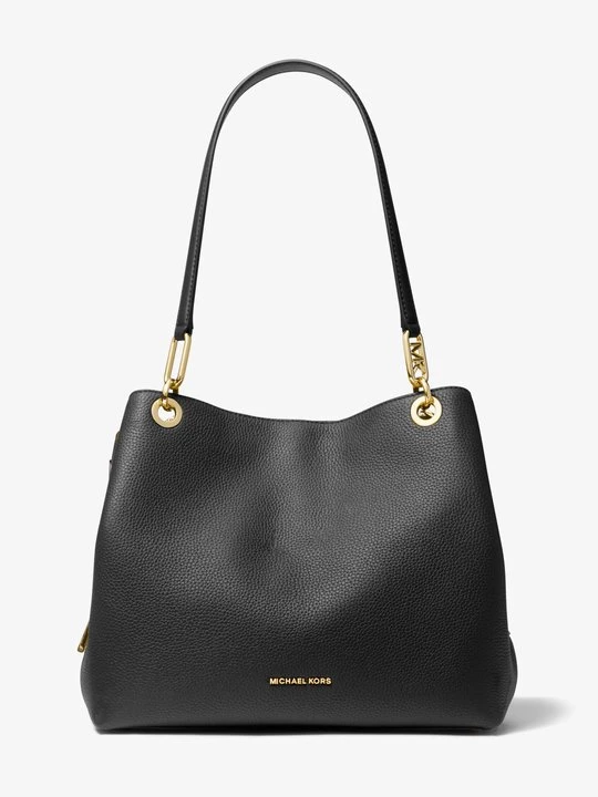 Zdjęcie produktu Duża torba tote Kensington ze skóry groszkowej Michael Kors CZARNY (Czarny)