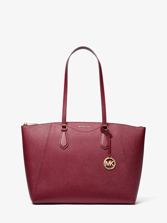 Zdjęcie produktu Duża torba tote Lorita ze skóry saffiano Michael Kors CIEMNOCZERWONY (Czerwony)