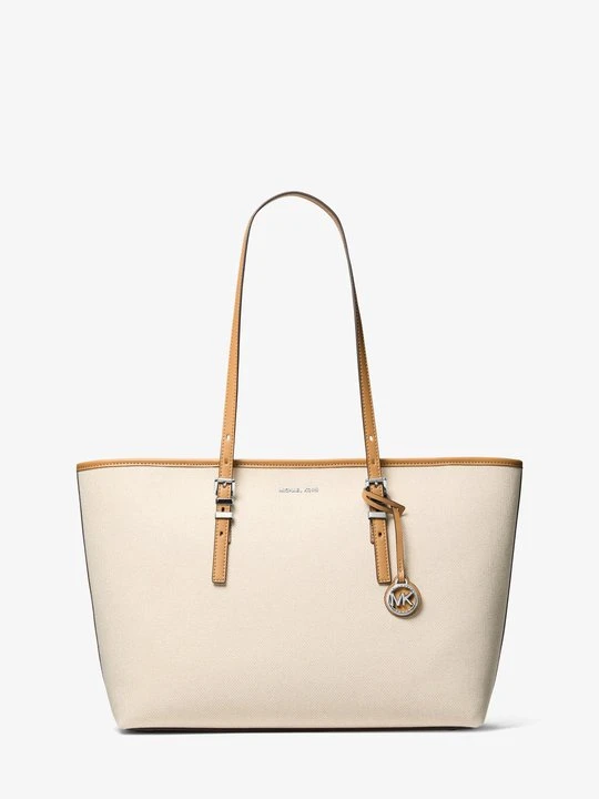 Zdjęcie produktu Duża torba tote Quinn z dwukolorowego płótna Michael Kors ORZECHOWY (Brązowy)