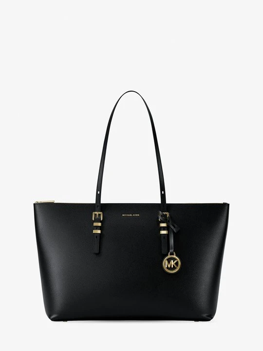Zdjęcie produktu Duża torba tote Quinn ze skóry groszkowej Michael Kors CZARNY (Czarny)