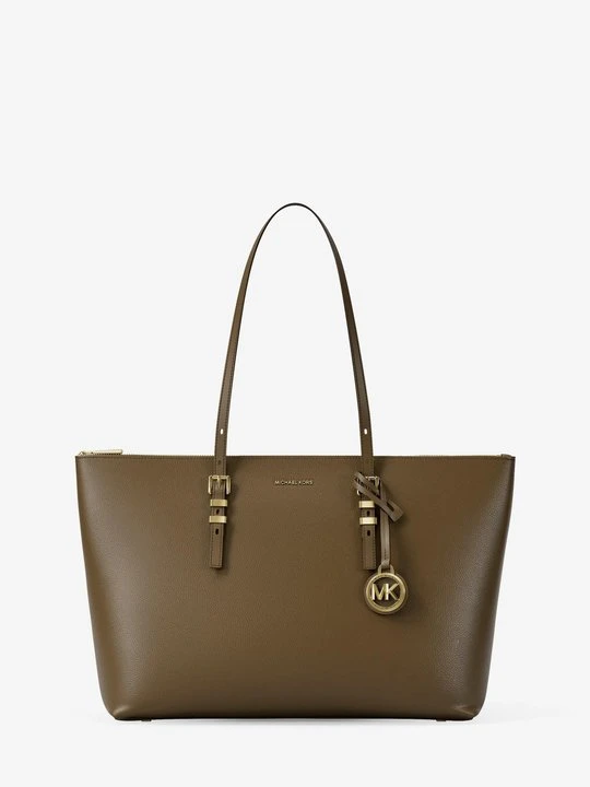Zdjęcie produktu Duża torba tote Quinn ze skóry groszkowej Michael Kors LODEN (Zielony)