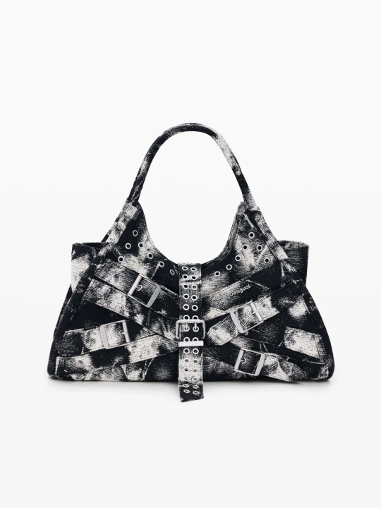 Zdjęcie produktu Duża torba z klamrami Desigual