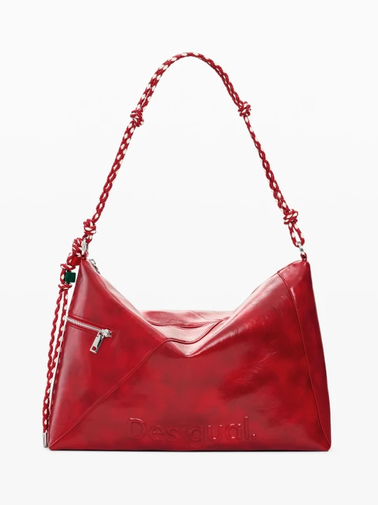 Zdjęcie produktu duża torba logo charm Desigual czerwony