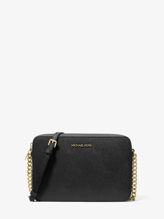 Zdjęcie produktu Duża torebka do przewieszenia przez ramię Jet Set ze skóry saffiano Michael Kors CZARNY (Czarny)