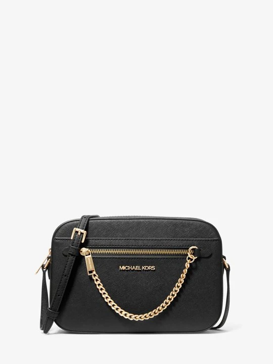 Zdjęcie produktu Duża torebka do przewieszenia przez ramię Jet Set ze skóry saffiano Michael Kors CZARNY (Czarny)