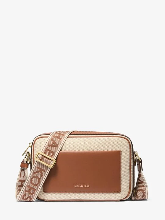 Zdjęcie produktu Duża torebka do przewieszenia przez ramię Maeve z płótna Michael Kors BRĄZOWY (Brązowy)