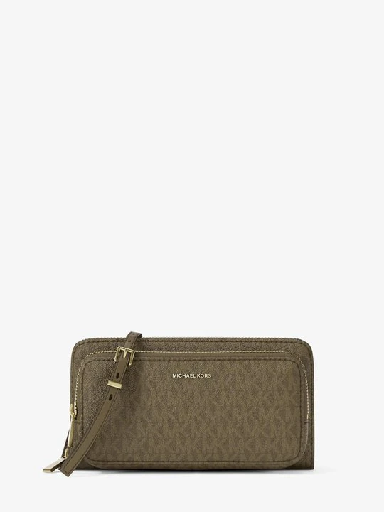 Zdjęcie produktu Duża torebka do przewieszenia przez ramię z charakterystycznym logo z kolekcji podróżnej Jet Set Michael Kors LODEN (Zielony)