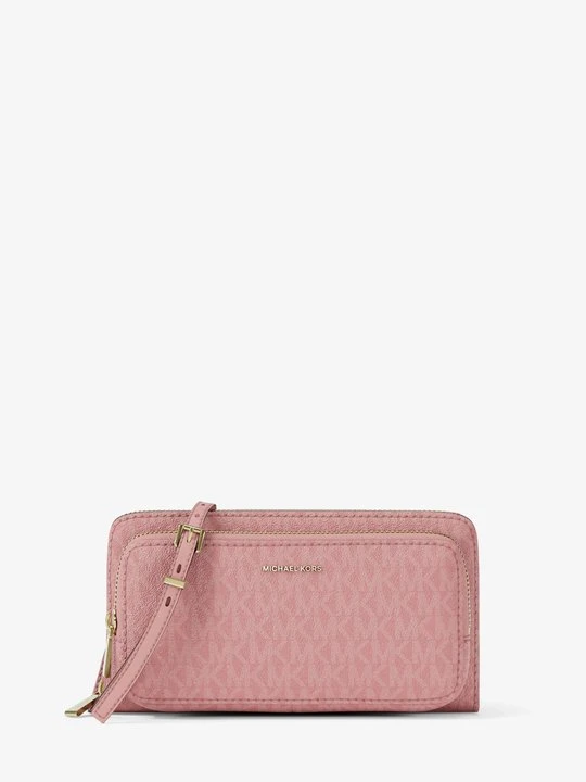 Zdjęcie produktu Duża torebka do przewieszenia przez ramię z charakterystycznym logo z kolekcji podróżnej Jet Set Michael Kors PIERWIOSNEK (Różowy)