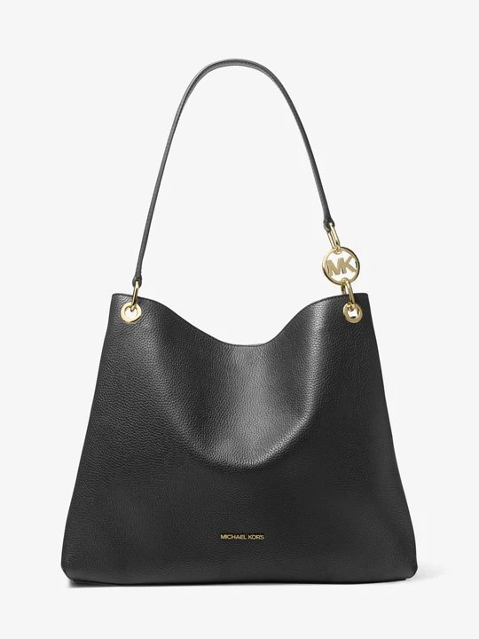 Zdjęcie produktu Duża torebka na ramię Christina ze skóry groszkowej Michael Kors CZARNY (Czarny)