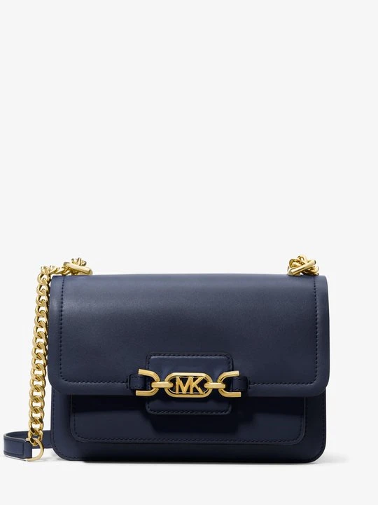 Zdjęcie produktu Duża torebka na ramię Heather ze skóry Michael Kors GRANATOWY (Niebieski)