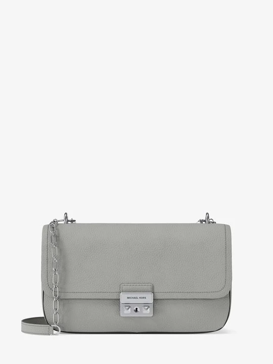 Zdjęcie produktu Duża torebka na ramię Tribeca ze skóry groszkowej Michael Kors KAMIENNOSZARY (Szary)