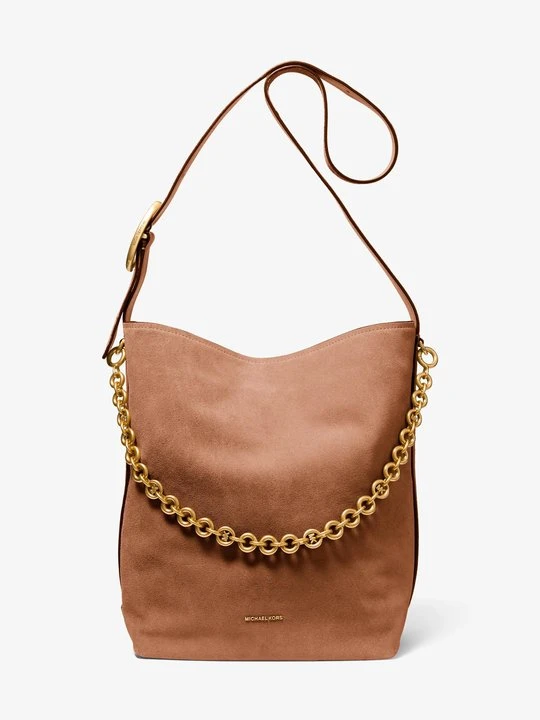 Zdjęcie produktu Duża zamszowa torba tote Nolita Michael Kors BRĄZOWY (Brązowy)