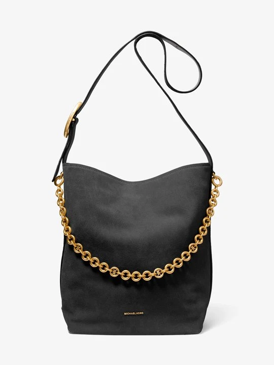 Zdjęcie produktu Duża zamszowa torba tote Nolita Michael Kors CZARNY (Czarny)