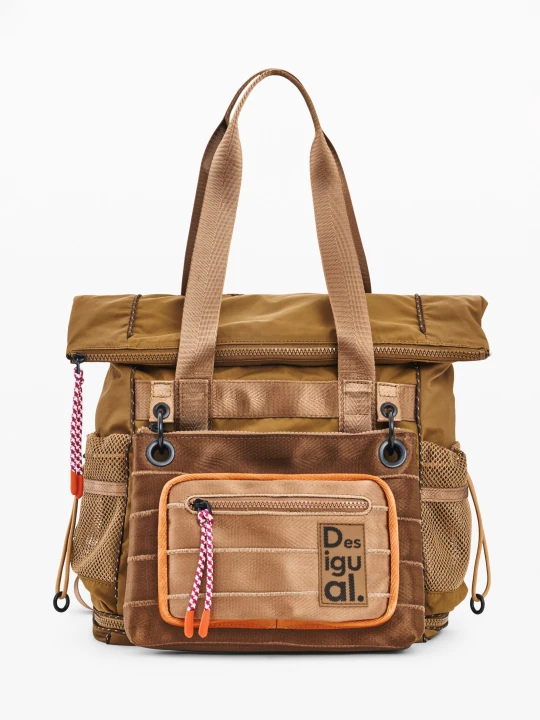 Zdjęcie produktu Duży nylonowy plecak Desigual czerwony