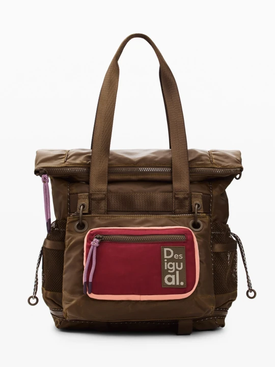 Zdjęcie produktu Duży plecak voyager wielofunkcyjny Desigual brązowy