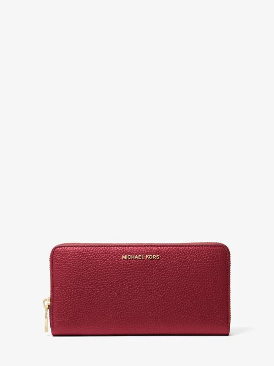 Zdjęcie produktu Duży portfel Jet Set ze skóry groszkowej Michael Kors CIEMNOCZERWONY (Czerwony)