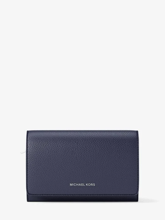 Zdjęcie produktu Duży portfel Jet Set ze skóry groszkowej Michael Kors NIEBIESKI FORMALNY (Niebieski)