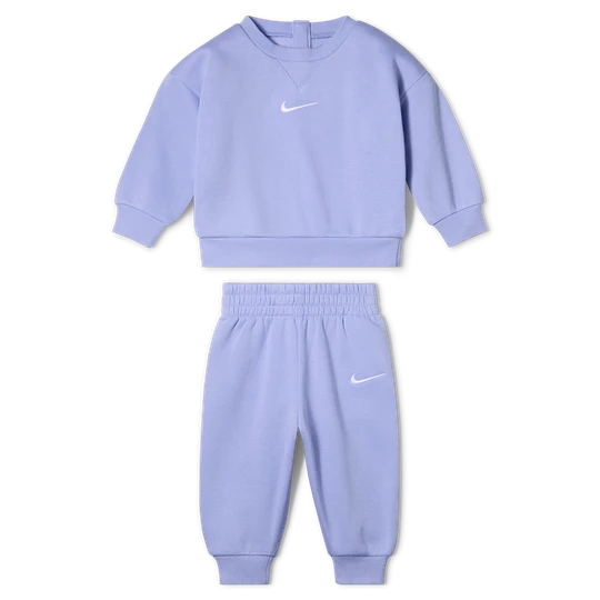 Zdjęcie produktu Dwuczęściowy dzianinowy zestaw z bluzą dla niemowląt (0–9 M) Nike Essential - Fiolet