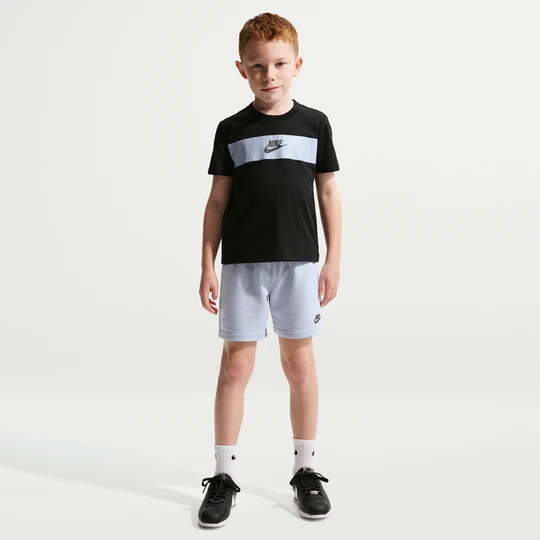 Zdjęcie produktu Dwuczęściowy zestaw ze spodenkami dla małych dzieci Futura Icon Nike - Szary