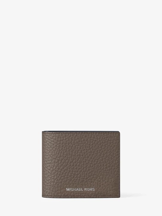 Zdjęcie produktu Dwuelementowy portfel Cooper z kieszonką na monety ze skóry groszkowej Michael Kors
