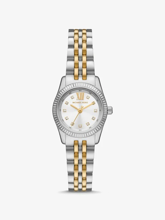 Zdjęcie produktu Dwukolorowy zegarek miniaturowy Lexington z kryształkami pavé Michael Kors DWA KOLORY (Srebrny)