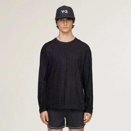 Zdjęcie produktu DWUSTRONNA KOSZULKA DO BIEGANIA Z DŁUGIM RĘKAWEM Y-3 Adidas czarny