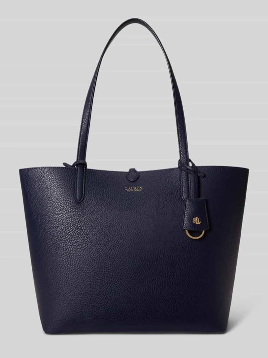 Zdjęcie produktu Dwustronna torba shopper z karabińczykiem Lauren Ralph Lauren Ciemnoniebieski
