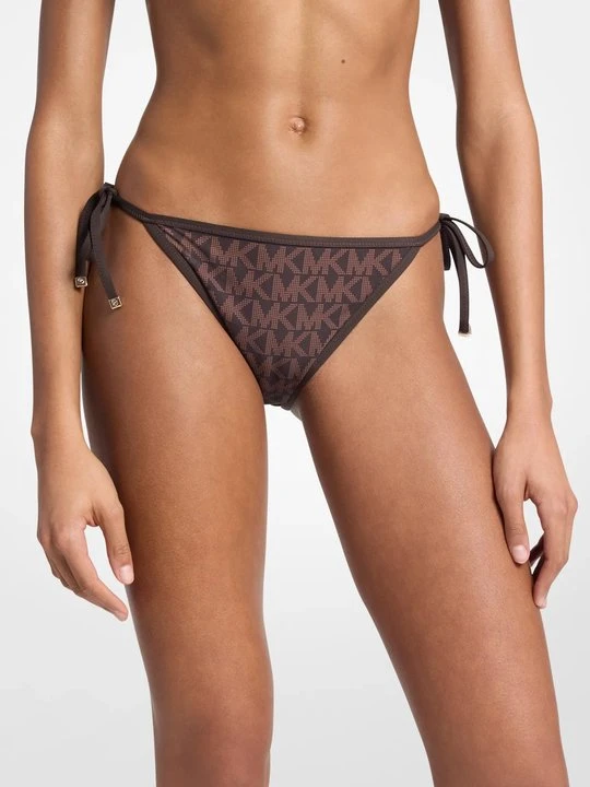 Zdjęcie produktu Dwustronny dół bikini z logo Michael Kors CZEKOLADOWY (Brązowy)