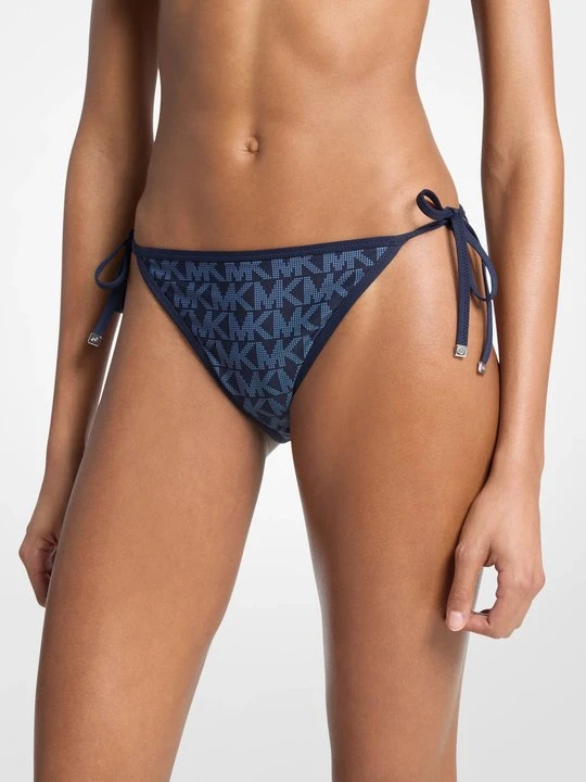 Zdjęcie produktu Dwustronny dół bikini z logo Michael Kors GRANATOWY (Niebieski)
