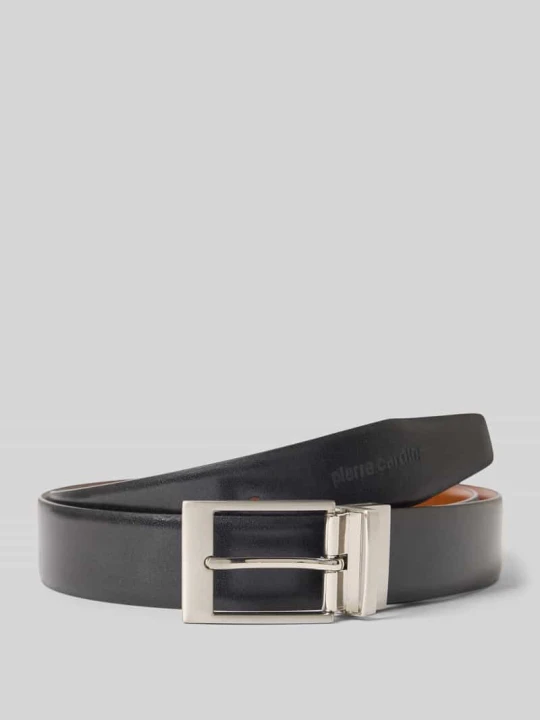Zdjęcie produktu Dwustronny pasek ze skóry Pierre Cardin Koniakowy