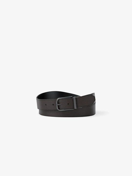 Zdjęcie produktu Dwustronny skórzany pasek Michael Kors CZEKOLADOWY (Brązowy)