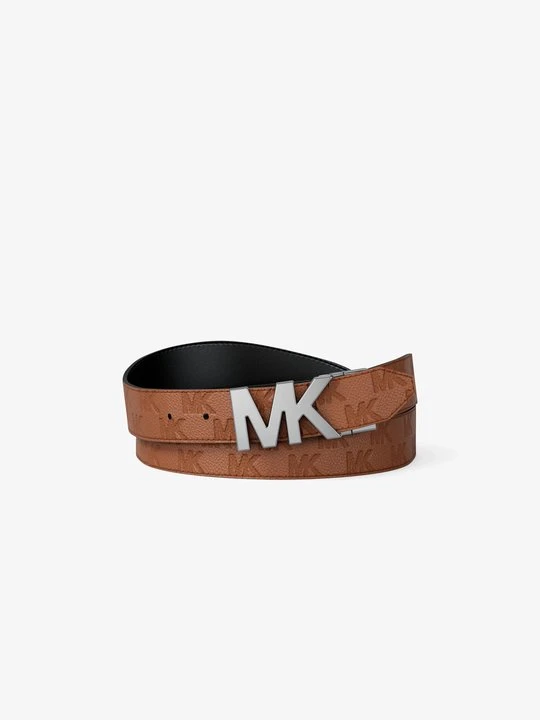 Zdjęcie produktu Dwustronny skórzany pasek ze sprzączką z wytłoczonym logo Empire Michael Kors