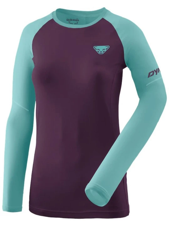 Zdjęcie produktu DYNAFIT Koszulka funkcyjna "ALPINE PRO" w kolorze fioletowo-turkusowym rozmiar: 38