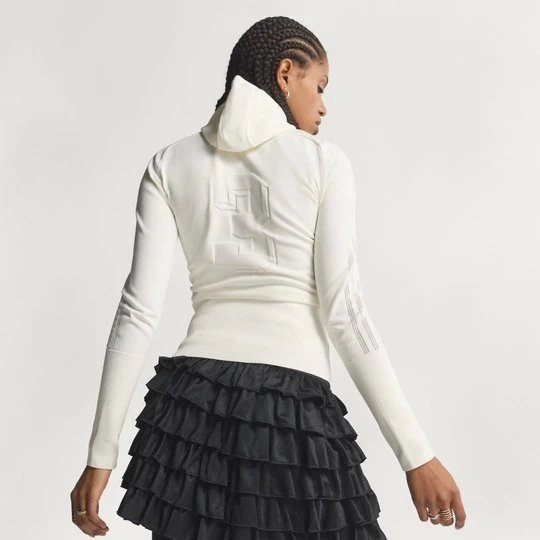 Zdjęcie produktu DZIANINOWA BLUZA Z KAPTUREM I DŁUGIM RĘKAWEM Adidas Off White