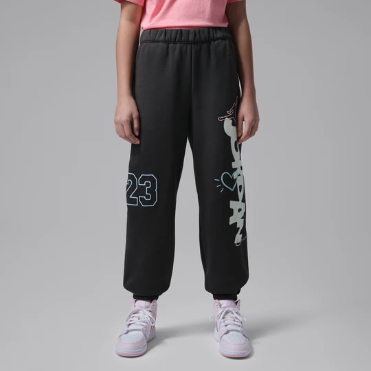 Zdjęcie produktu Dzianinowe spodnie dla dużych dzieci Love is in the Air Jordan - Czerń
