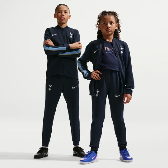 Zdjęcie produktu Dzianinowy dres piłkarski dla dużych dzieci Nike Dri-Fit Tottenham Hotspur Strike - Niebieski