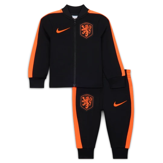 Zdjęcie produktu Dzianinowy dres piłkarski dla niemowląt i maluchów Nike Dri-FIT Holandia Strike - Czerń