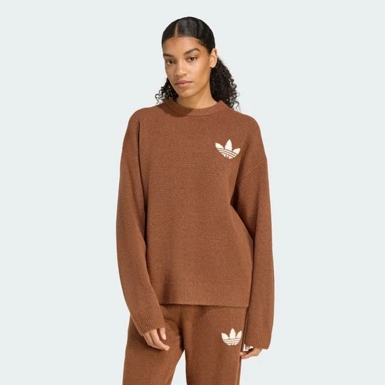 Zdjęcie produktu Dzianinowy Sweter adidas Originals Athletic Dept Preloved Brown