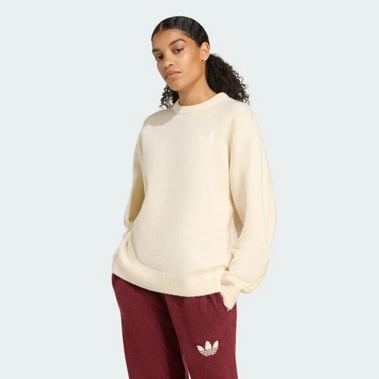 Zdjęcie produktu Dzianinowy Sweter adidas Originals Athletic Dept Wonder White