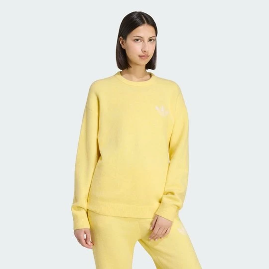 Zdjęcie produktu Dzianinowy Sweter adidas Originals Athletic Dept Almost Yellow
