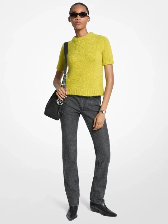 Zdjęcie produktu Dzianinowy sweter z krótkim rękawem Michael Kors