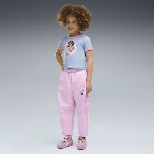 Zdjęcie produktu Dziecięce spodnie PUMA x DORA THE EXPLORER T7 Relaxed Barrel, Odzież, Różowy