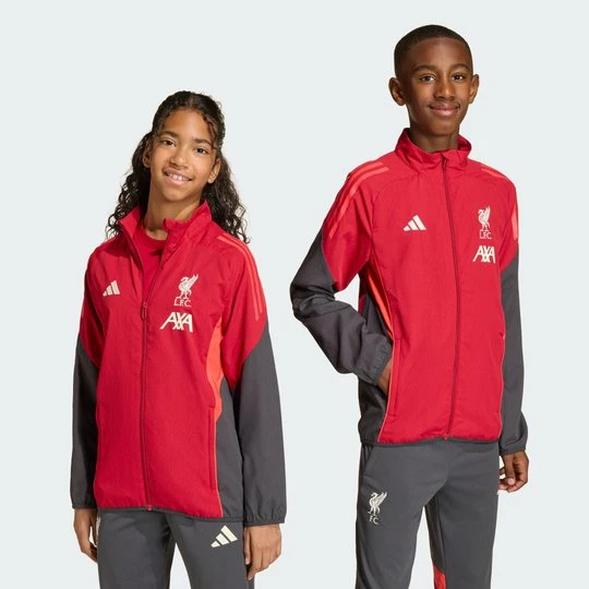 Zdjęcie produktu Dziecięca bluza reprezentacyjna Liverpool FC Tiro 25 Competition Adidas Strawberry Red