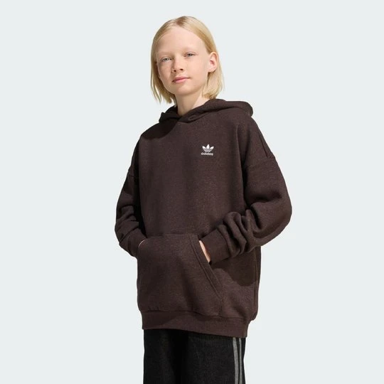 Zdjęcie produktu Dziecięca bluza z kapturem Loose Fleece Adidas Aurora Coffee Mel.