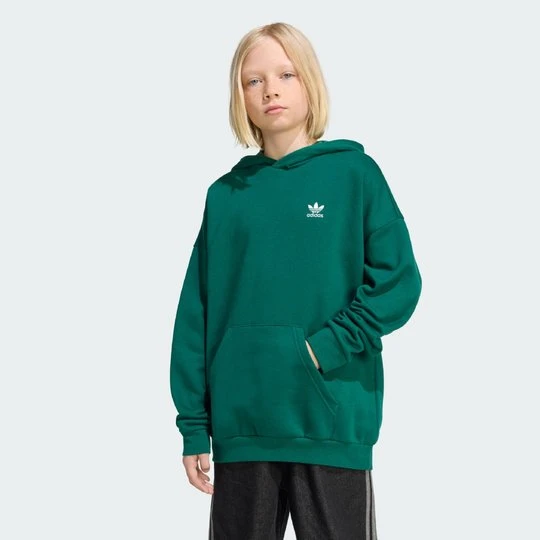 Zdjęcie produktu Dziecięca bluza z kapturem Loose Fleece Adidas Collegiate Green