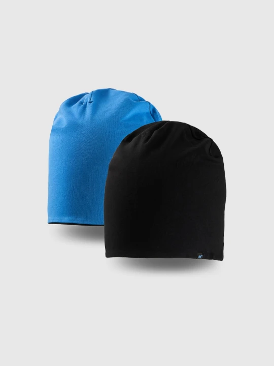 Zdjęcie produktu Dziecięca czapka beanie dwustronna 4F 4FJRSS26ACAPU0765 - niebieska