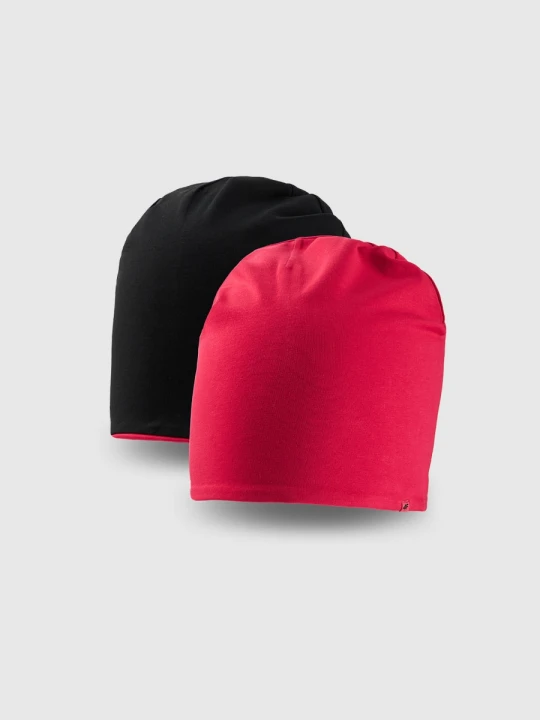 Zdjęcie produktu Dziecięca czapka beanie dwustronna 4F 4FJRSS26ACAPU0765 - różowa
