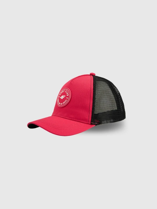 Zdjęcie produktu Dziecięca czapka z daszkiem trucker 4F 4FJRSS26ACABU600 - różowa