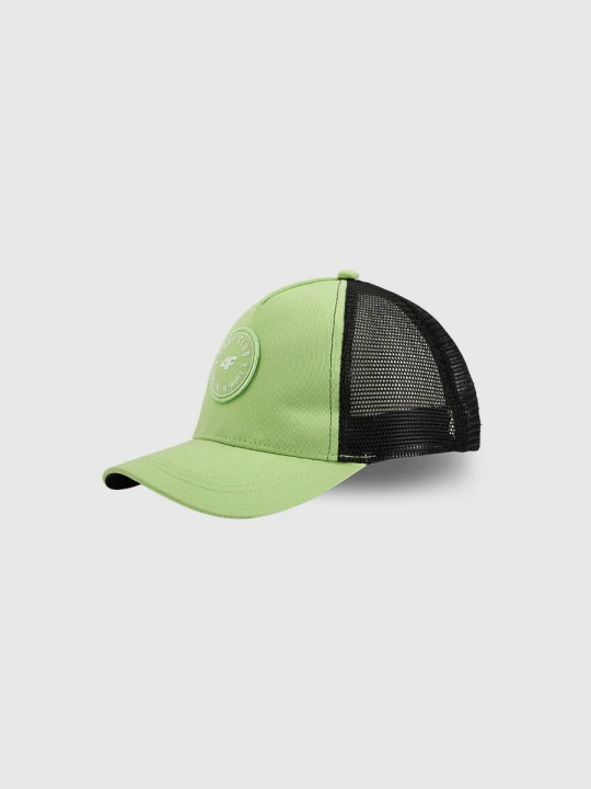 Zdjęcie produktu Dziecięca czapka z daszkiem trucker 4F 4FJRSS26ACABU600 - zielona